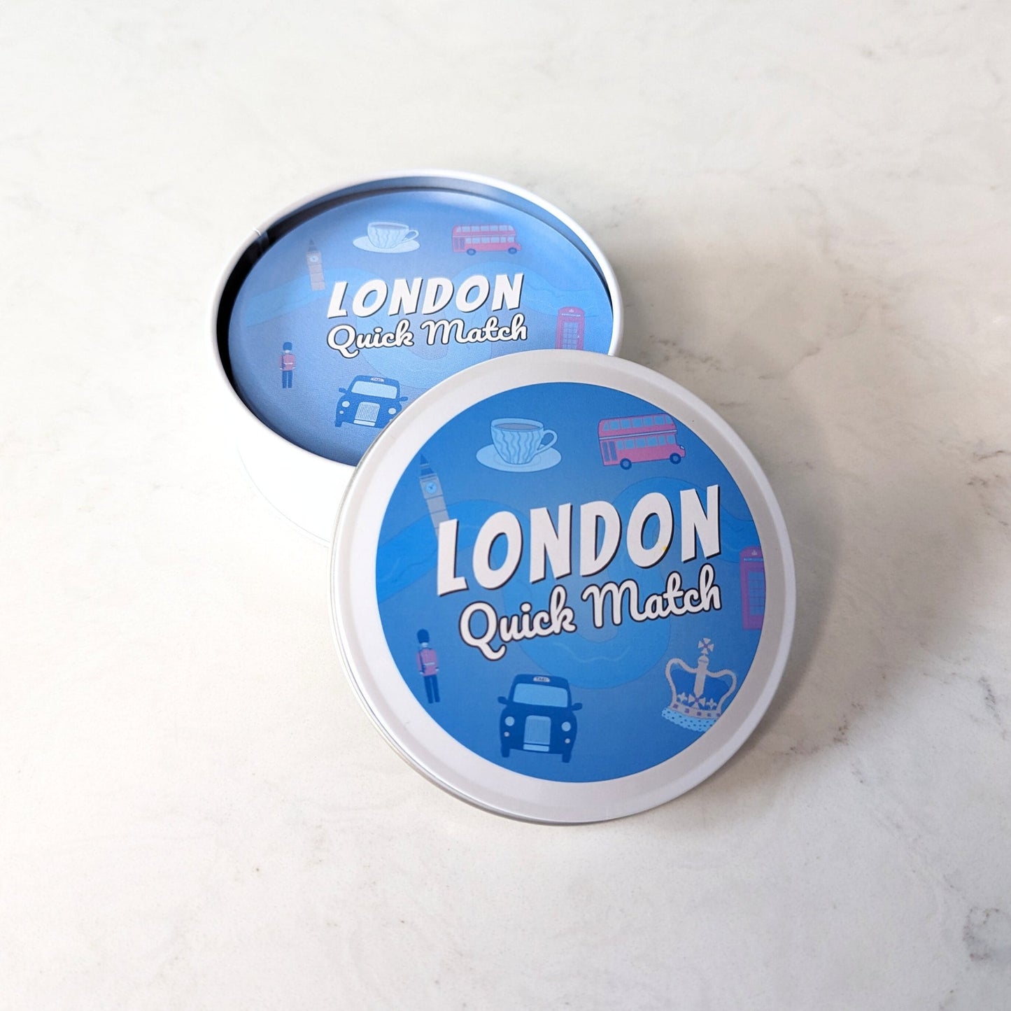 London Match Card Game | Hand drawn digital Illustrations, a perfect birthday gift or souvenir of a London trip | Personalisation options