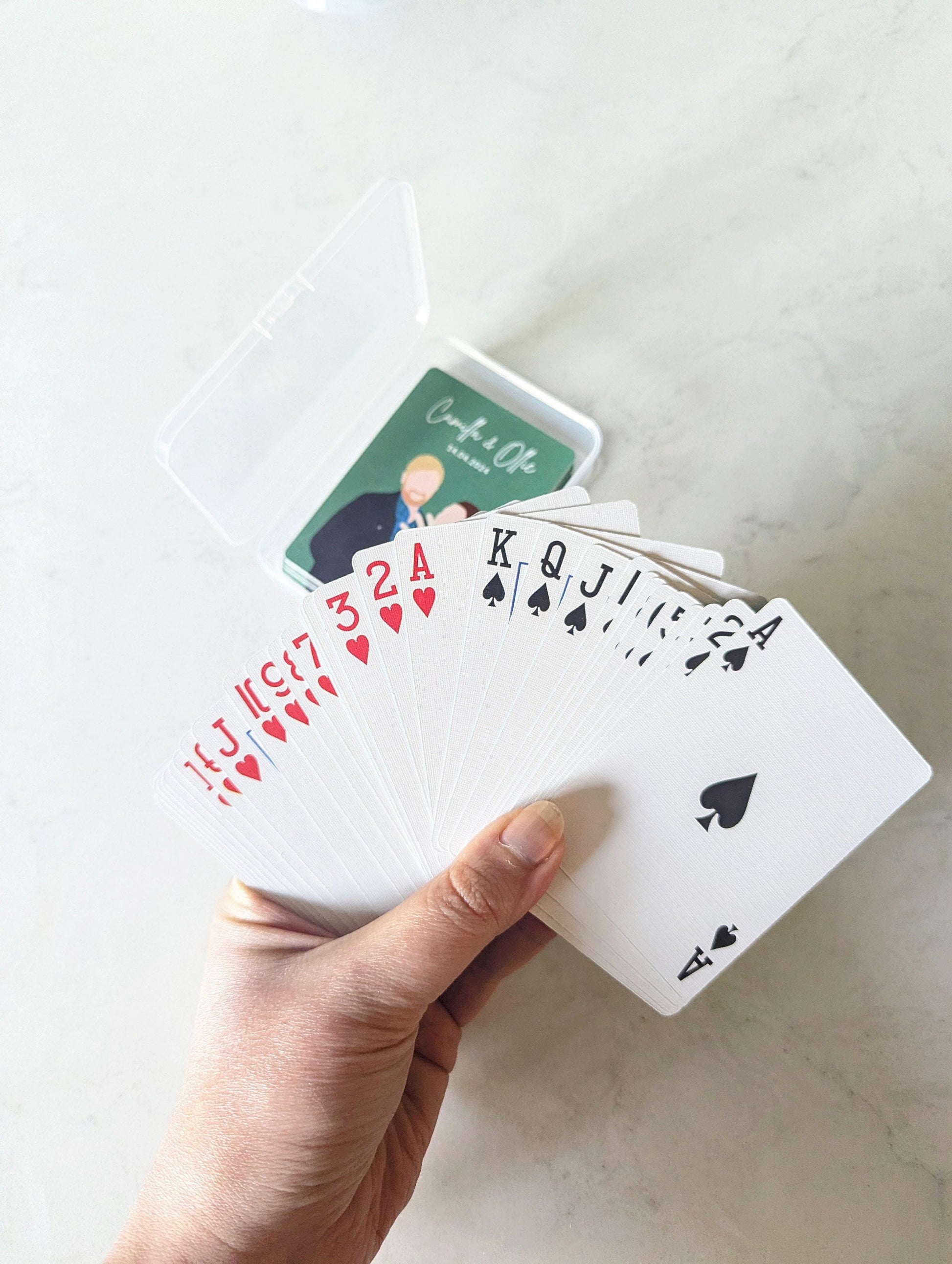 Personalised Playing Cards | Customised Deck of Cards | Wedding Favours | Family Games | Gift | Present