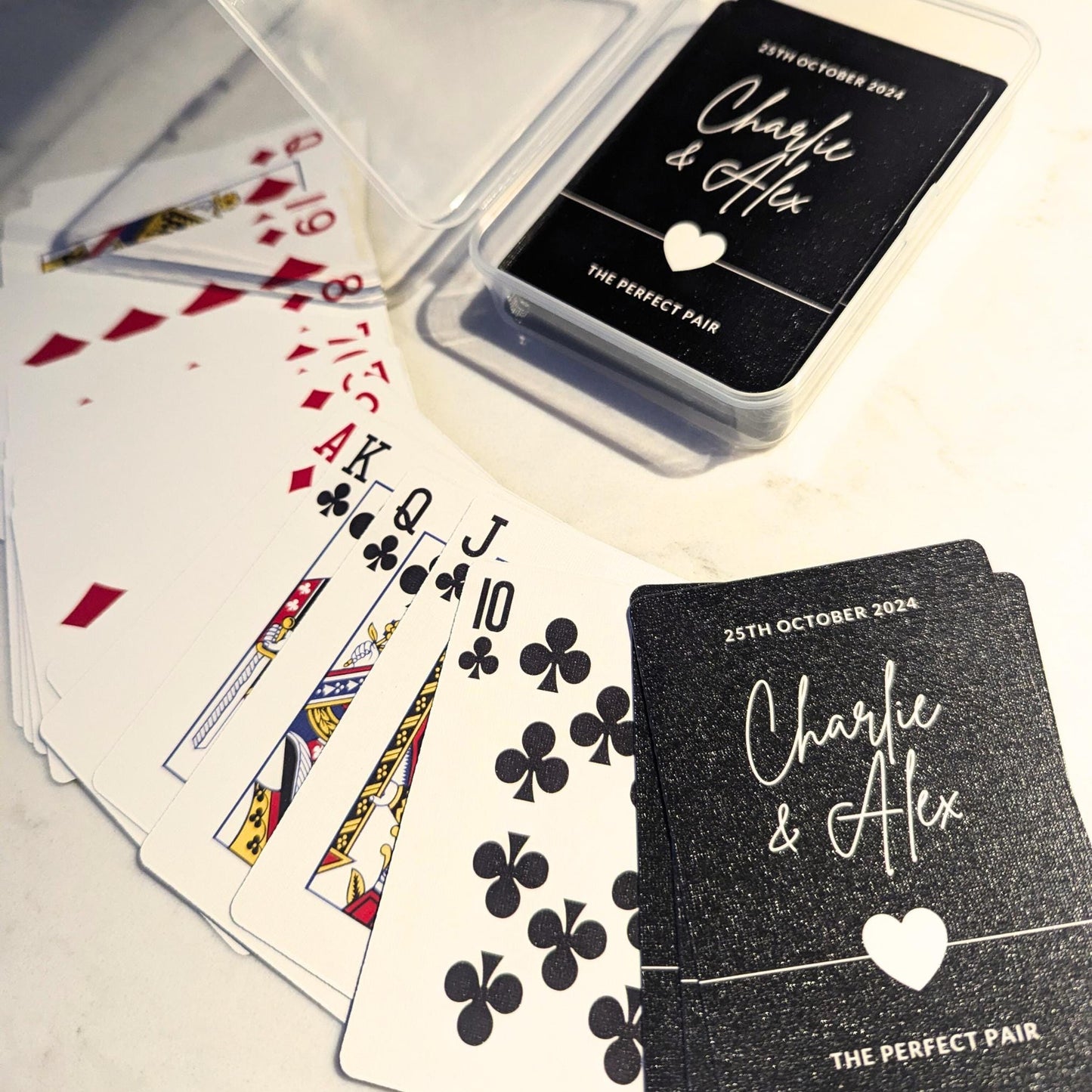 Personalised Playing Cards | Customised Deck of Cards | Wedding Favours | Family Games | Gift | Present